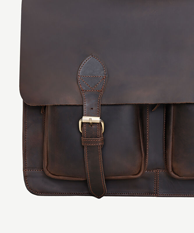 Crazy Deri Laptop Çantası