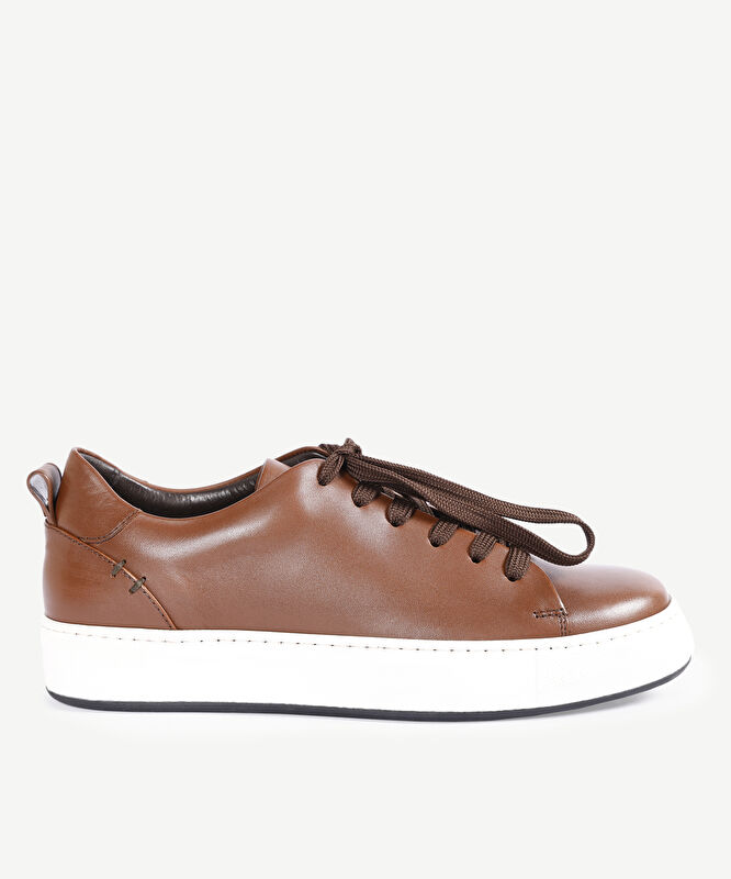 Hafif Tabanlı Deri Sneaker