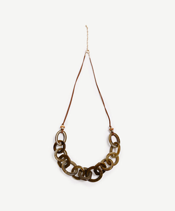 Reçine Formlu Kolye