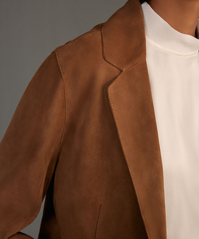 Süet Blazer Ceket