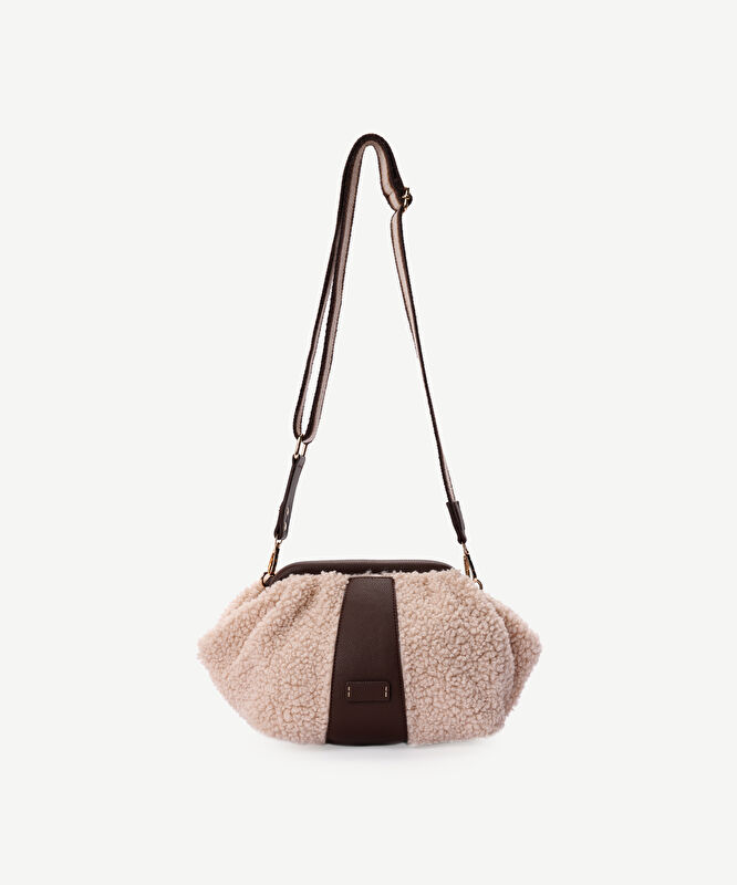 Deri Detaylı Peluş Portföy