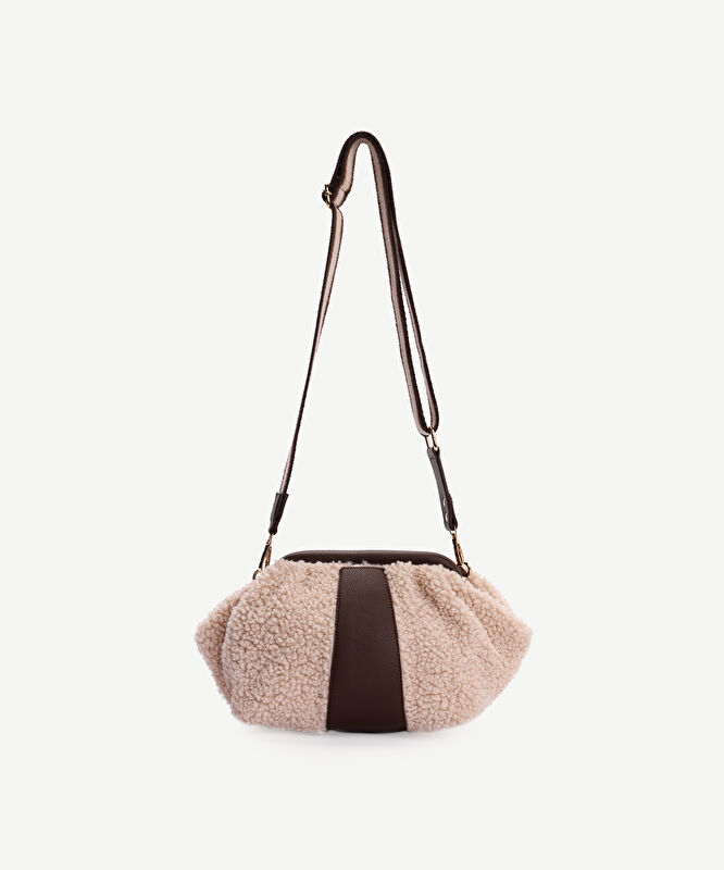 Deri Detaylı Peluş Portföy