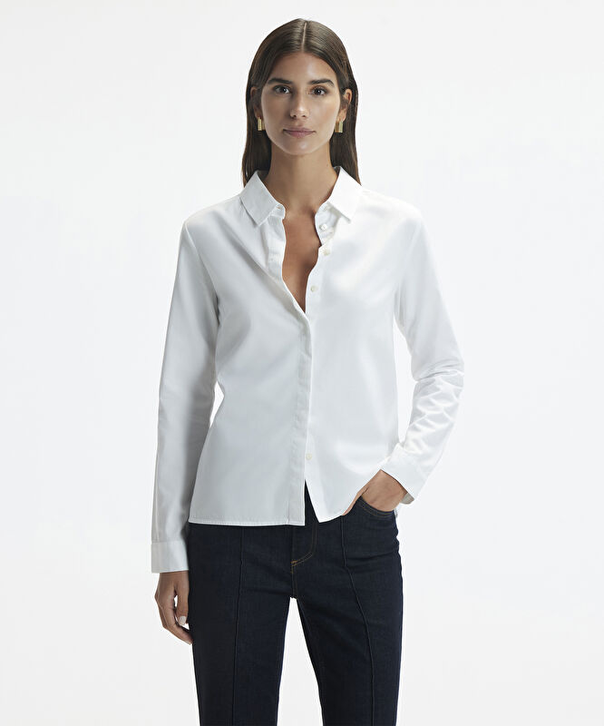 Uzun Kollu Düz Kesim Gömlek