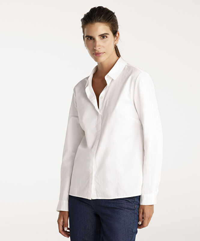 Uzun Kollu Düz Kesim Gömlek