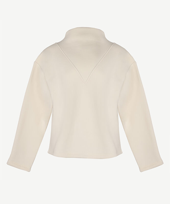 Yaka Detaylı Sweatshırt