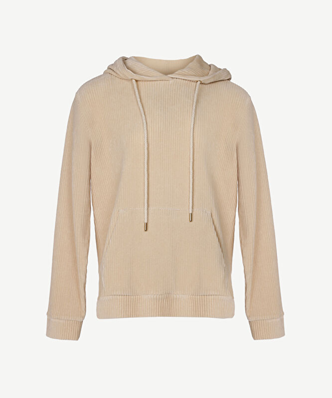 Ön Cep Detaylı Kapşonlu Sweatshırt