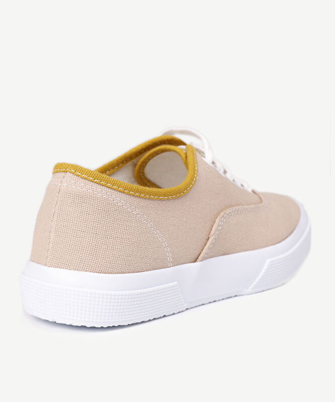 Düz Renk Kumaş Sneaker