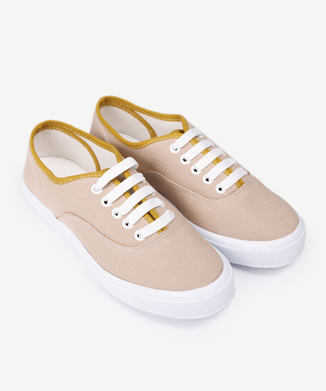 Düz Renk Kumaş Sneaker