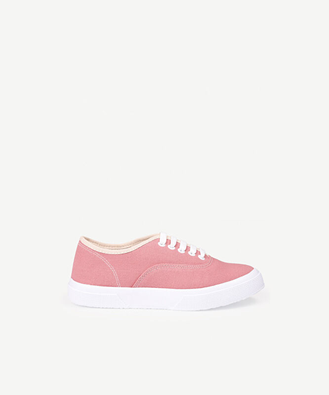 Düz Renk Kumaş Sneaker