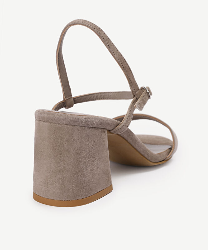 Süet Deri Yumuşak Topuklu Ayakkabı