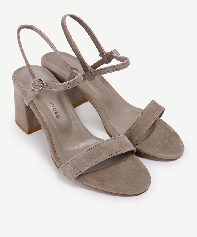 Süet Deri Yumuşak Topuklu Ayakkabı