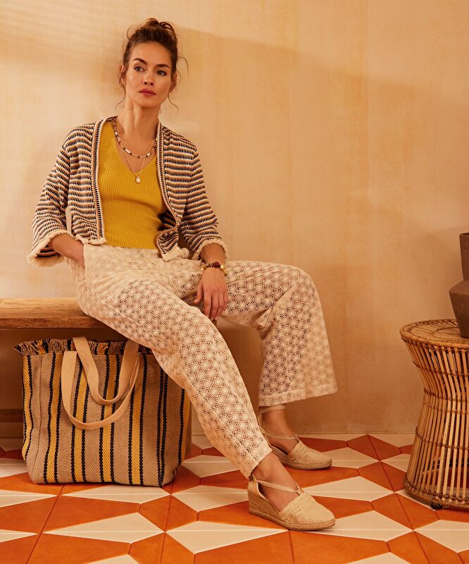 Lastik Detaylı Pantolon