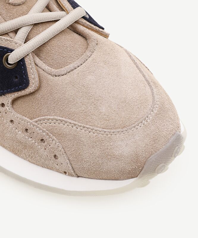 Grogren Detaylı Deri Sneaker