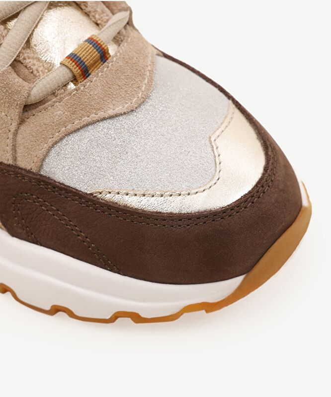 Kalın Tabanlı Deri Sneaker