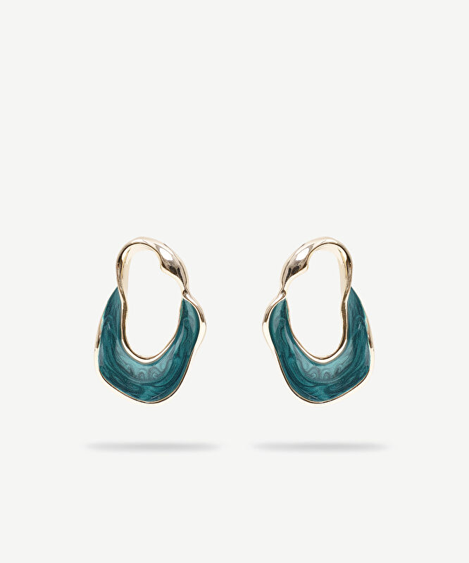 Renkli Asimetrik Küpe