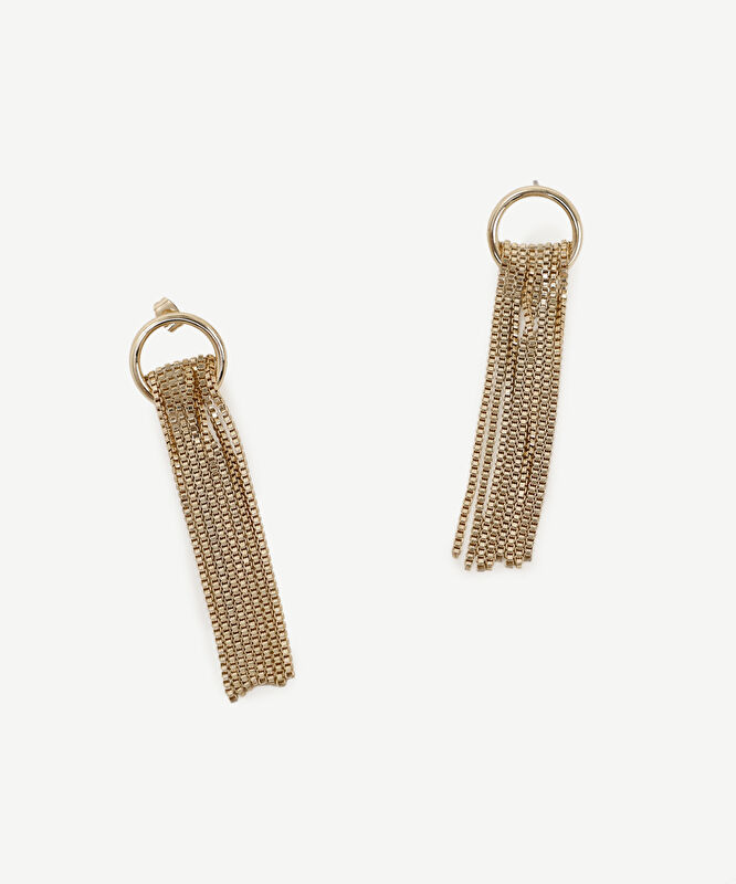 Zincir Sallantılı Şık Küpe