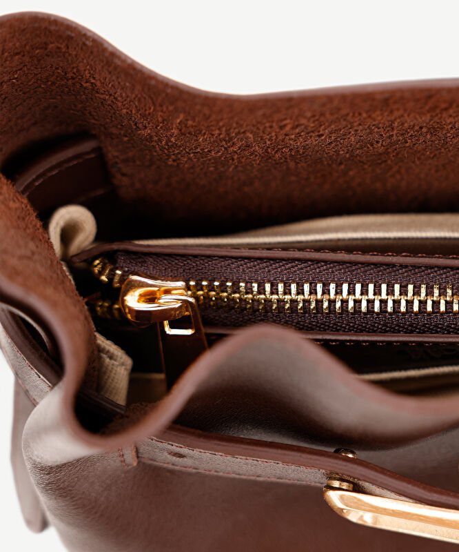 Toka Detaylı Mini Omuz Çantası