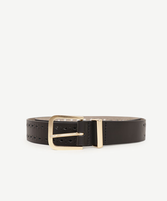 Zımba Detaylı Deri Kemer