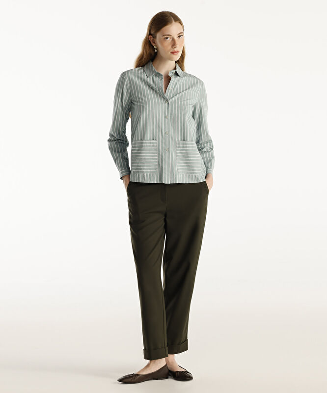 Paça Detaylı Pantolon