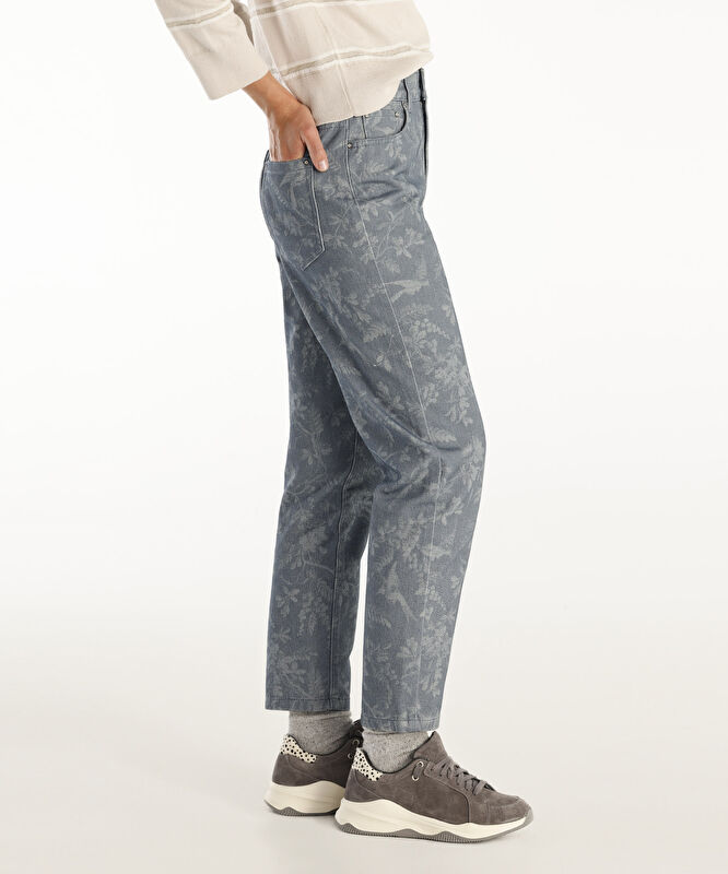 Normal Bel Düz Kalıp Denim Pantolon