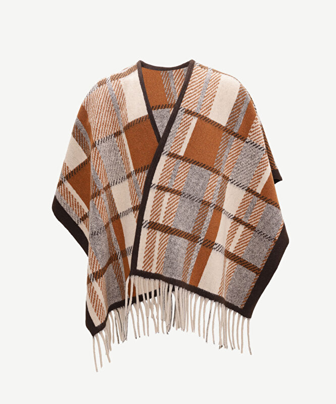 Büyük Kare Desenli Panço