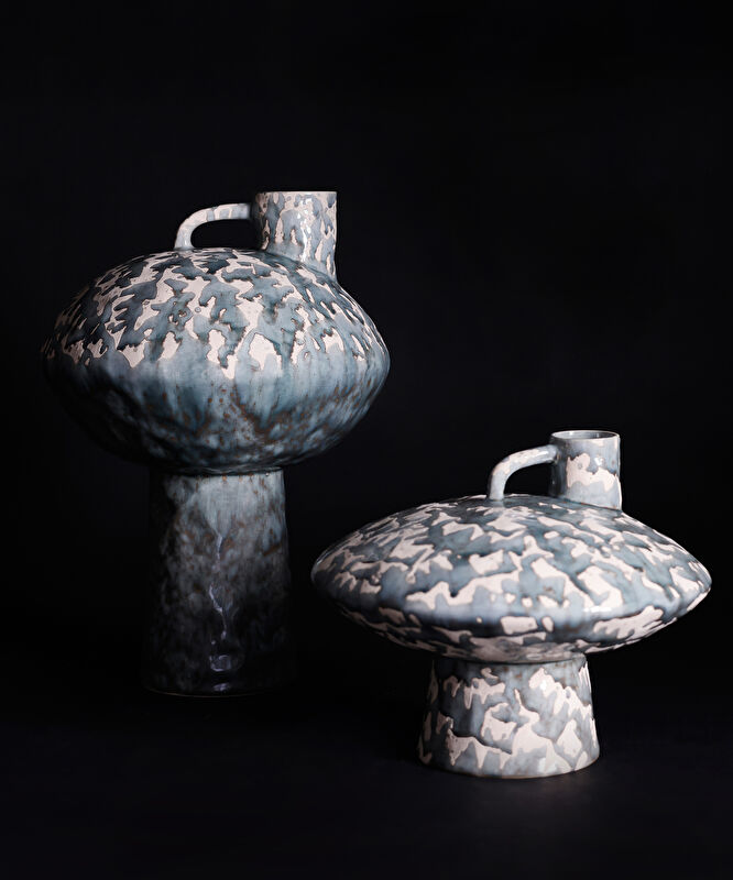 Sır Kaplamalı Seramik Vazo (40x27 cm)
