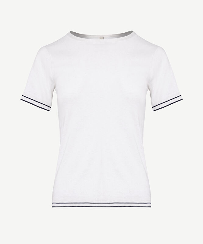 Bisiklet Yakalı Kısa Kollu Triko