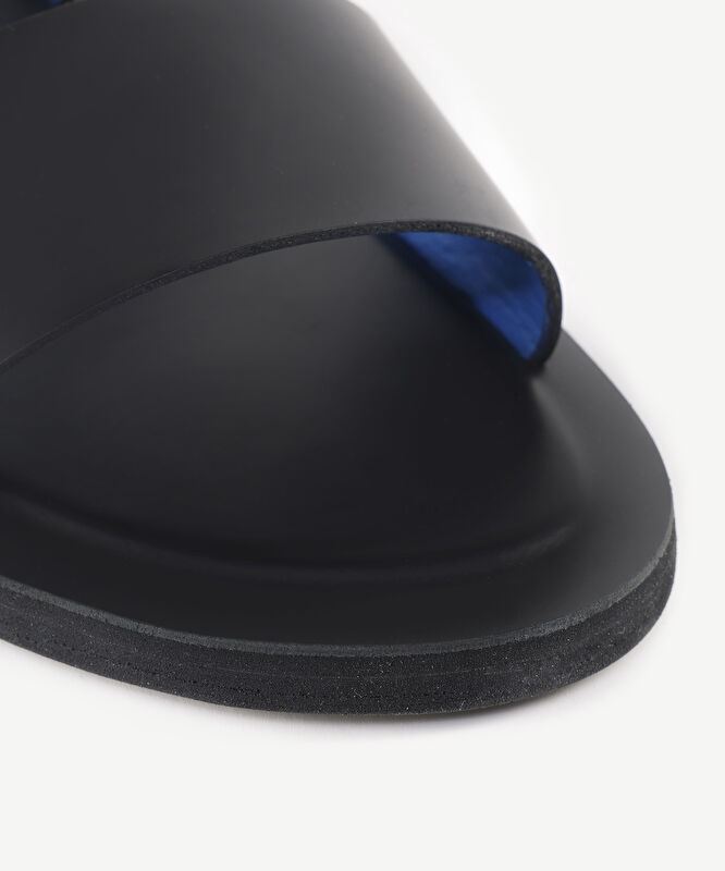 Renkli Astarlı Deri Sandalet