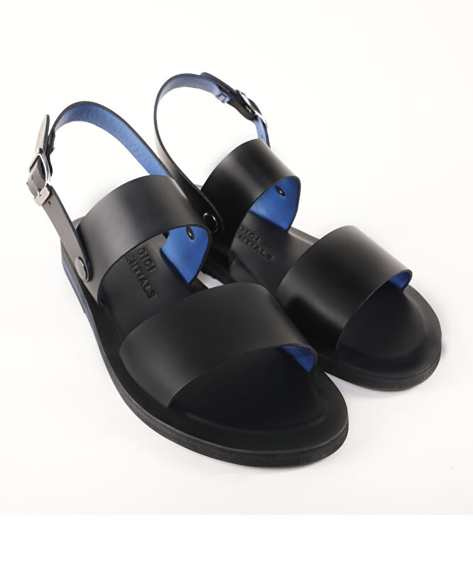 Renkli Astarlı Deri Sandalet