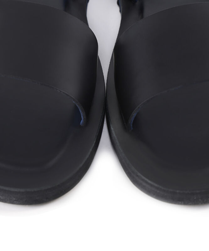 Renkli Astarlı Deri Sandalet