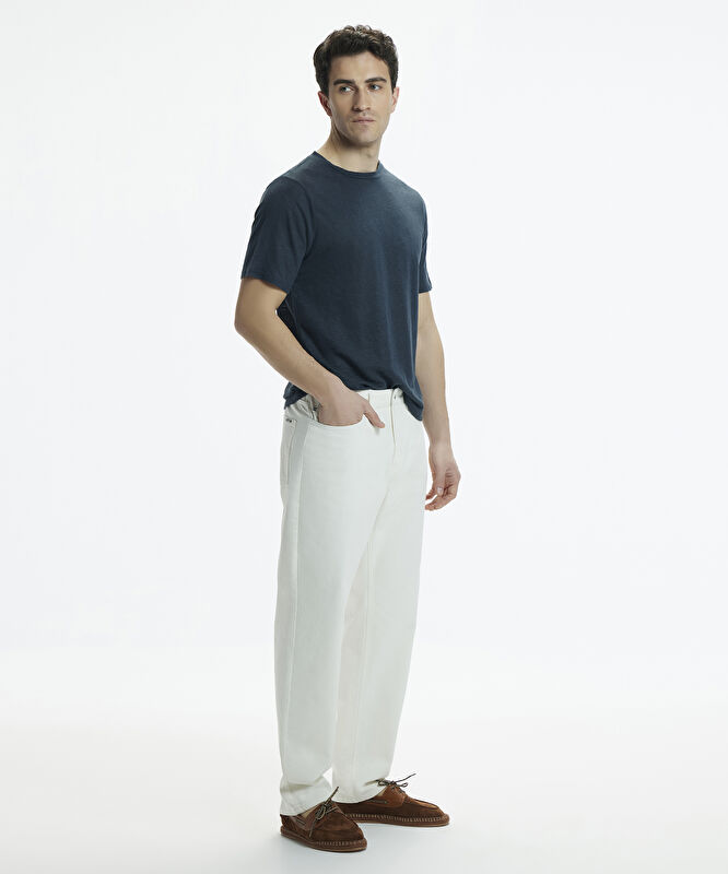 Relax Fit Non-Denim Cep Detaylı Pantolon