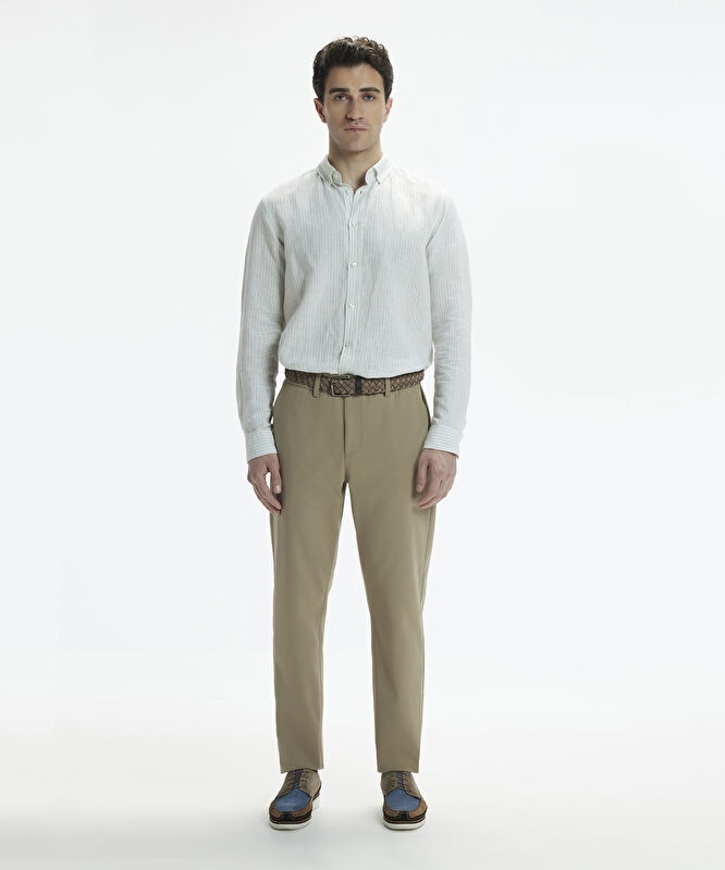 Straight Fit Boru Paça Pantolon