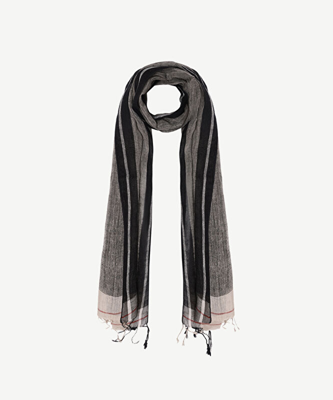 Maskülen Keten Şal