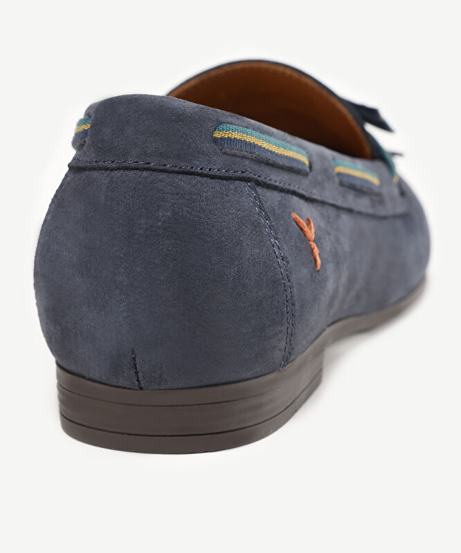 Fiyonk Detaylı Deri Makosen