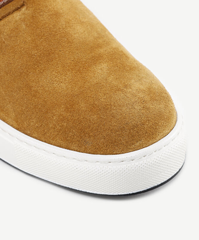 Arkası Açık Deri Sneakers