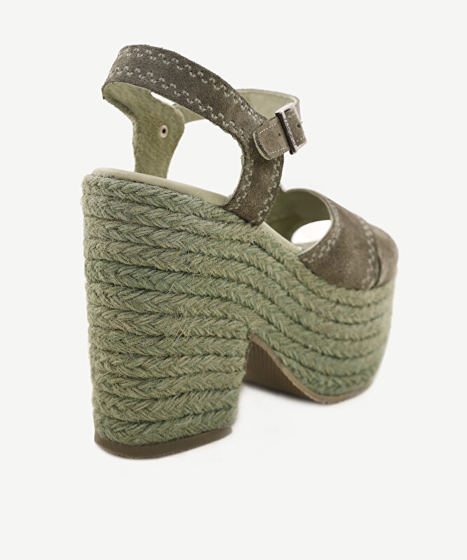 Deri Platform Espadril