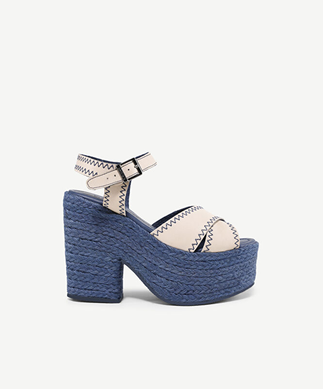 Deri Platform Espadril