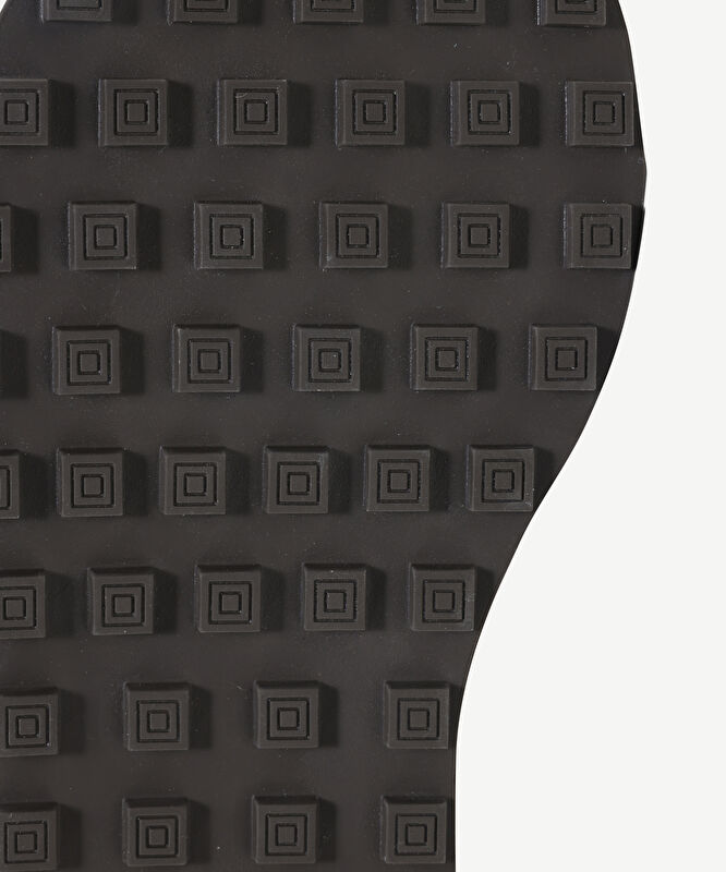 Hasır Detaylı Maskülen Deri Sneakers
