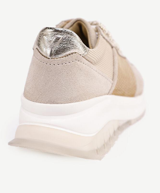 File Detaylı Deri Sneakers