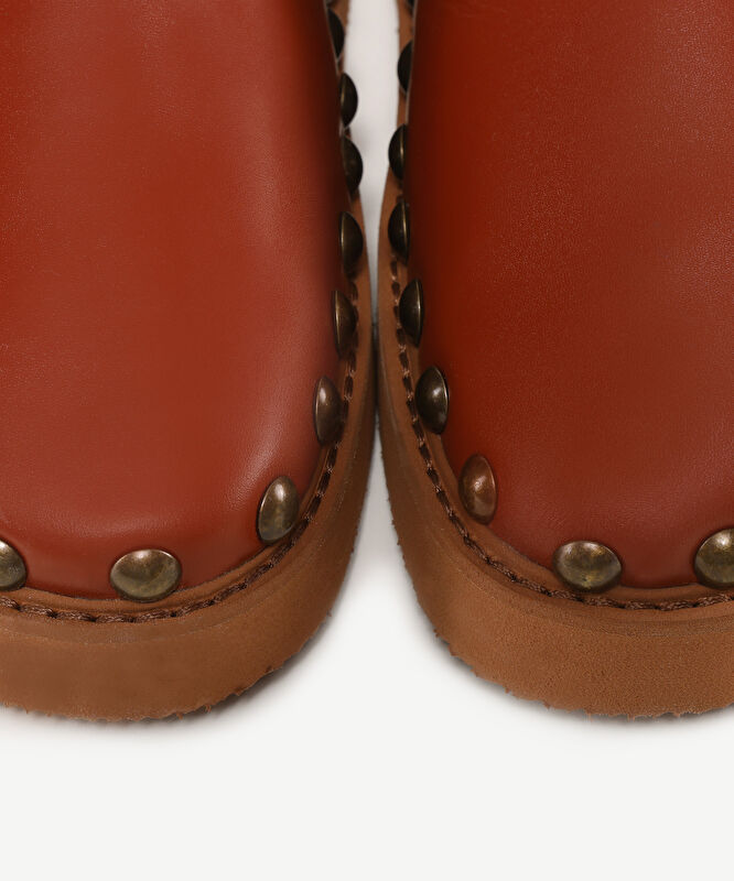 Trock Detaylı Deri Sandalet