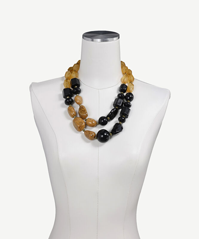 Büyük Boncuklu Akrilik Kolye