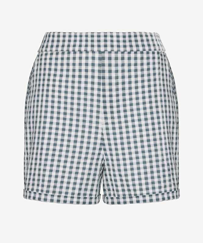 Beli Lastikli Duble Paça Kısa Şort