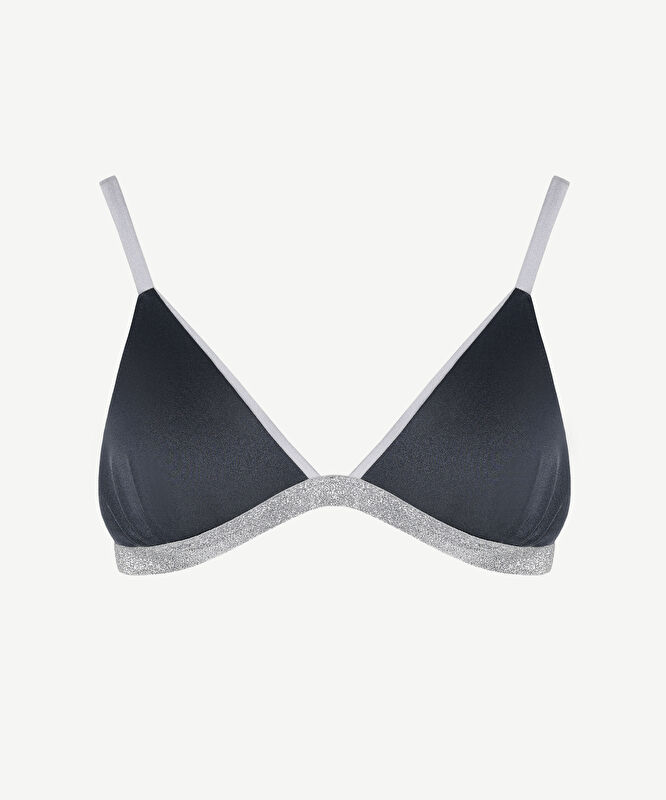 Şerit Detaylı Bikini Üst