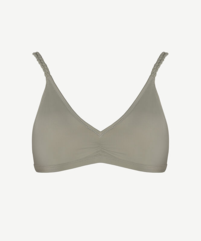 Büzgü Detaylı Bikini Üstü