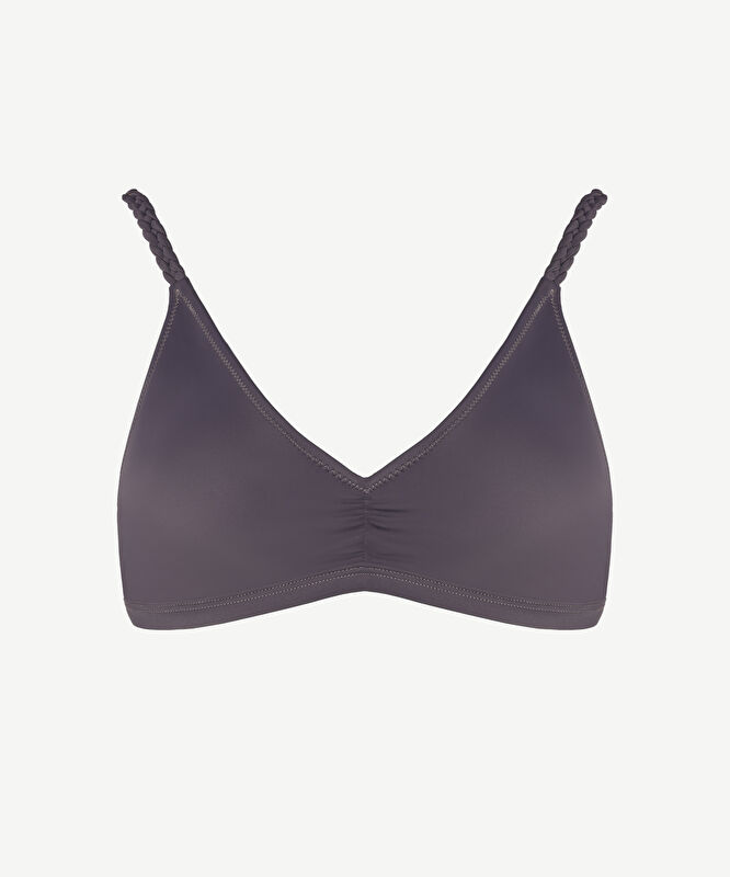 Büzgü Detaylı Bikini Üstü