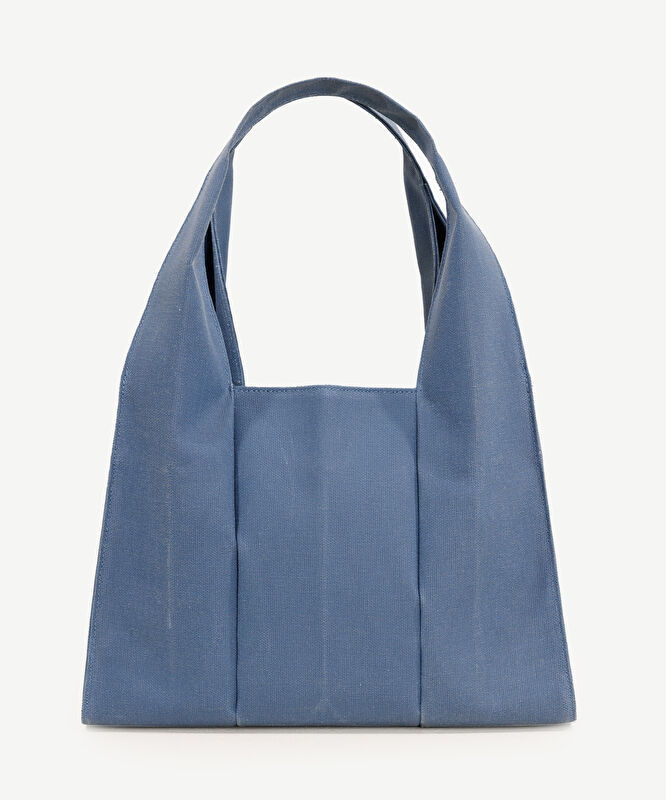 Küçük Boy Kanvas Pileli Çanta