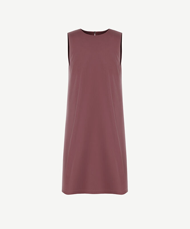 Kayık Yaka Diz Üstü Elbise