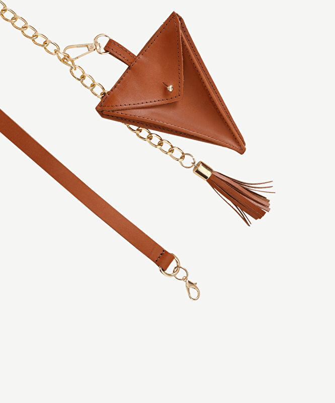 Zincir Detaylı Bel Kemeri