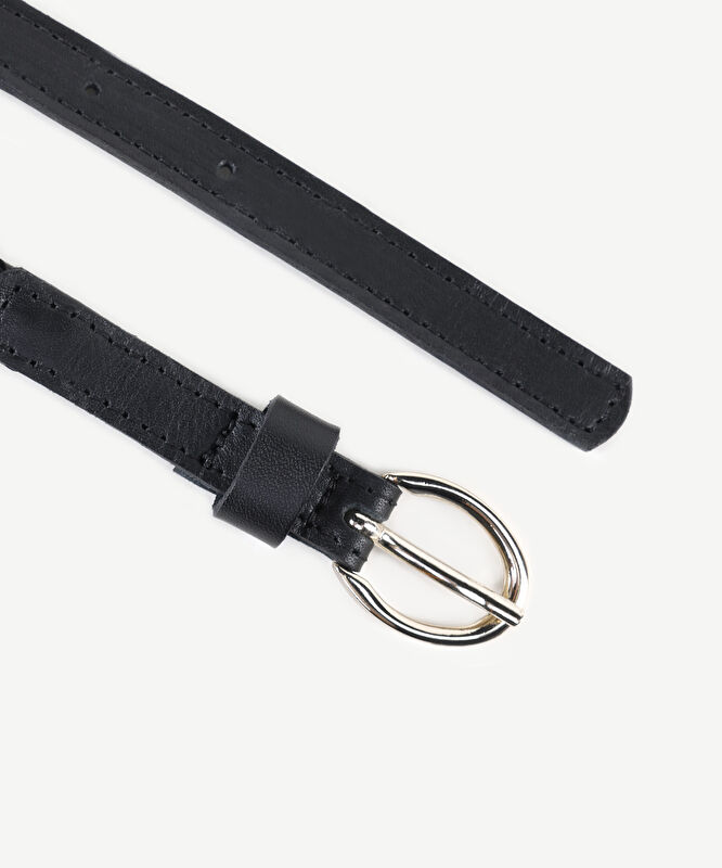 İnce Örgülü Deri Kemer