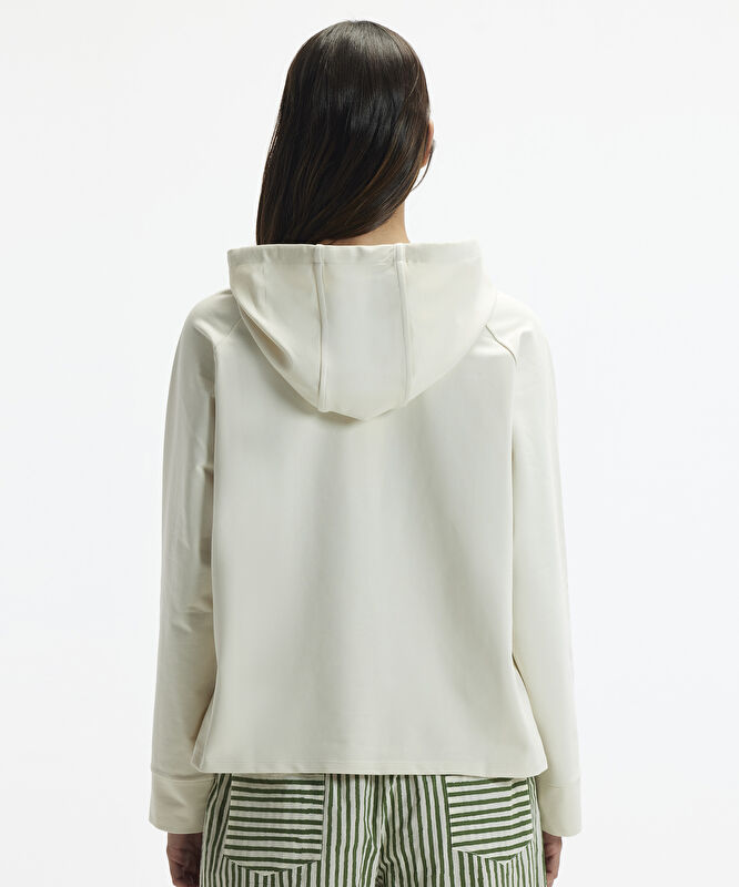 Kapşonlu Uzun Kollu Sweatshirt